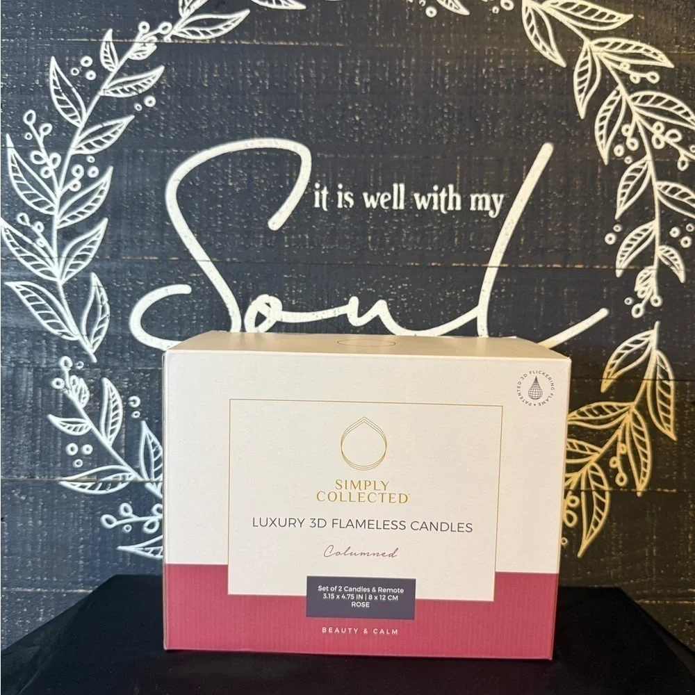 Simply Collected- Luxury 3D Flameless Candles - Rose